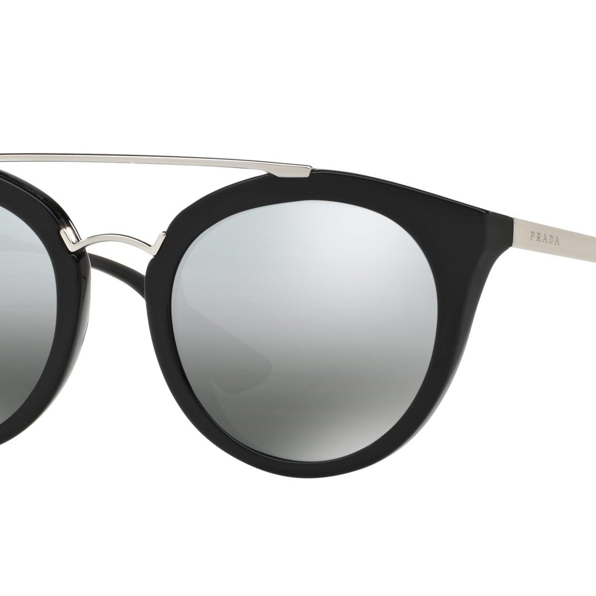 Prada PR 23SS Black 1AB6N2 three-quarter view