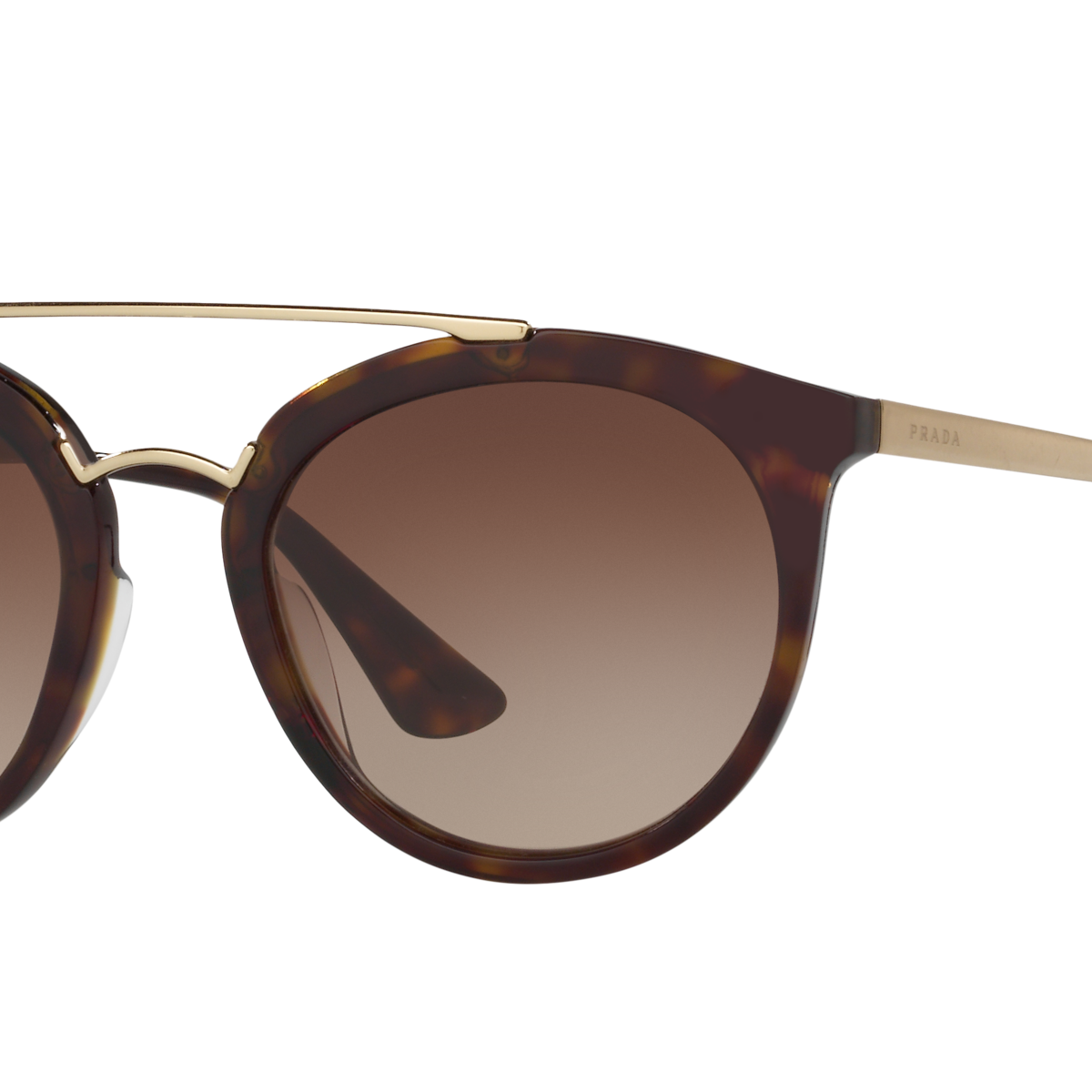 Prada PR 23SS Havana 2AU6S1 three-quarter view