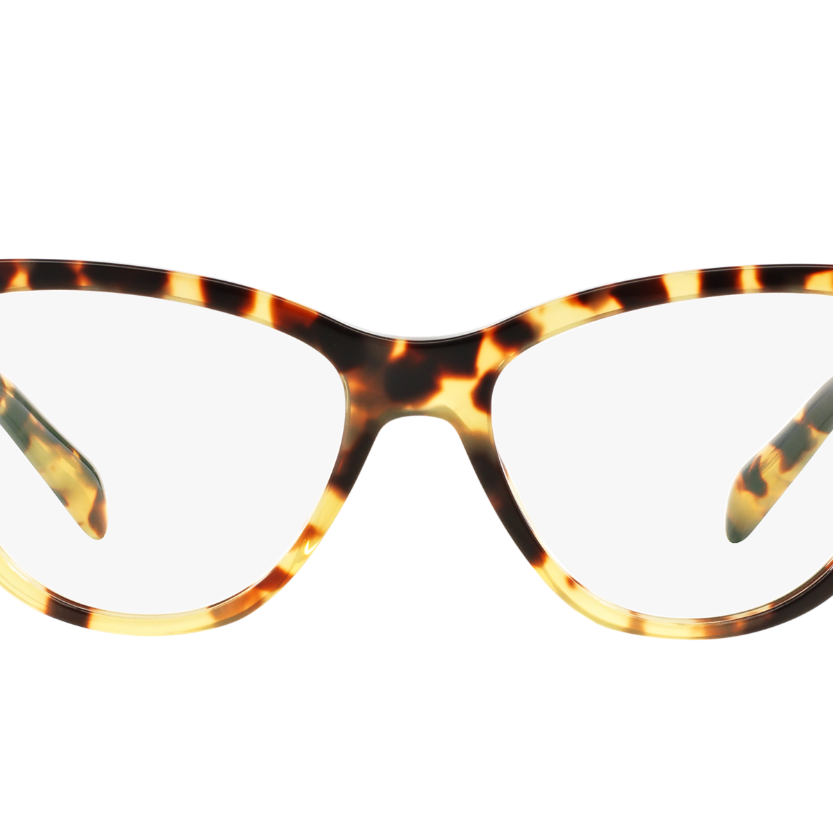 Prada PR 23SV Medium Havana 7S01O1 three-quarter view