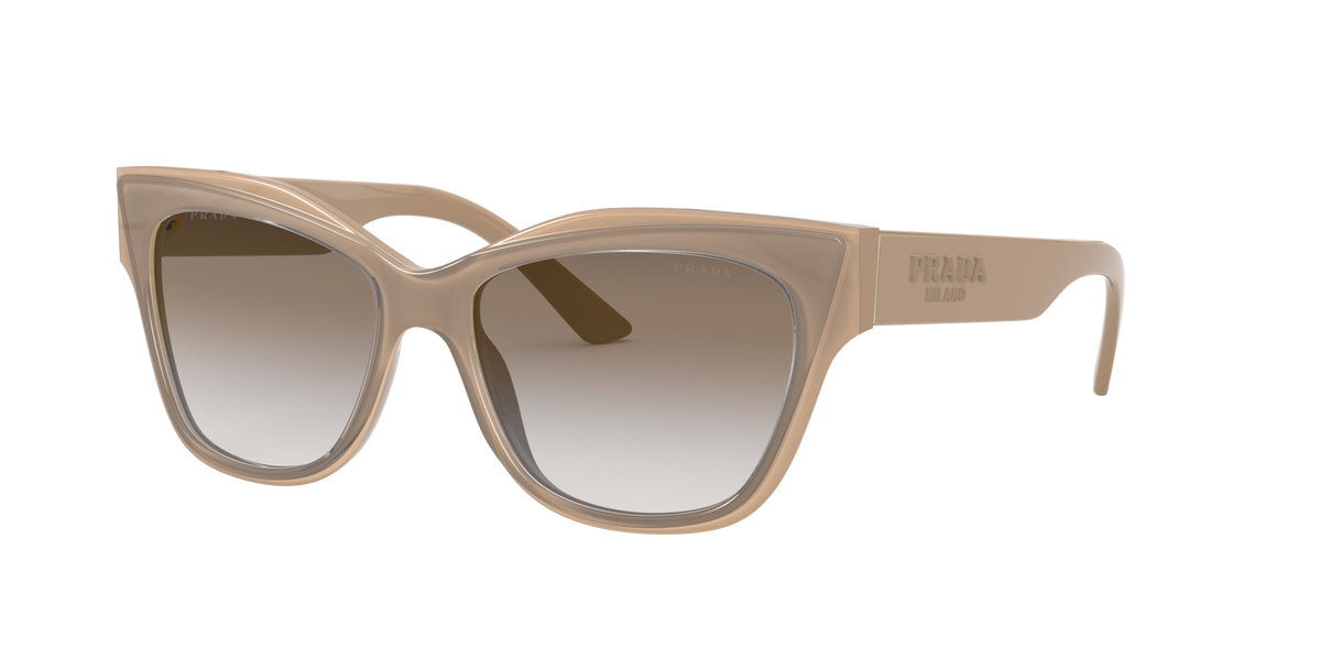 Prada PR 23XS Light Brown 06G3D0 three-quarter view