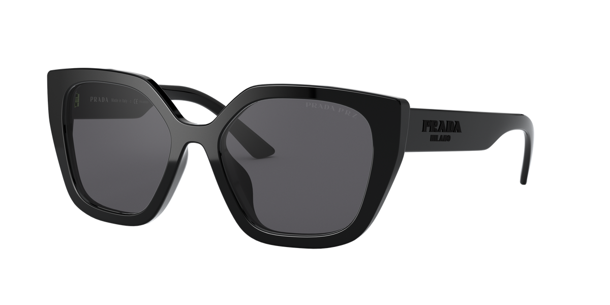 Prada PR 24XS 1AB5Z1 Black, three-quarter view