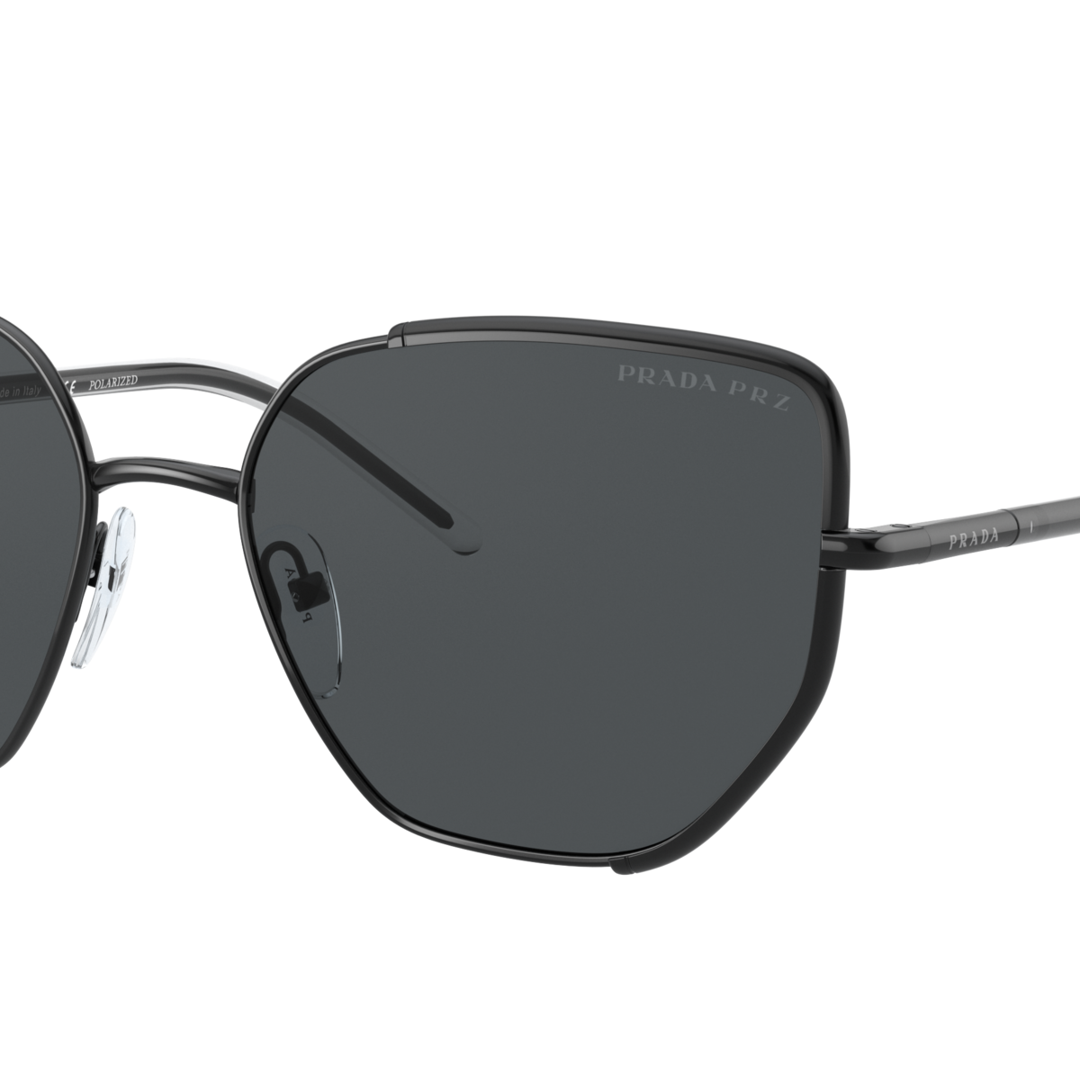 Prada PR 50WS Black 1AB5Z1 three-quarter view