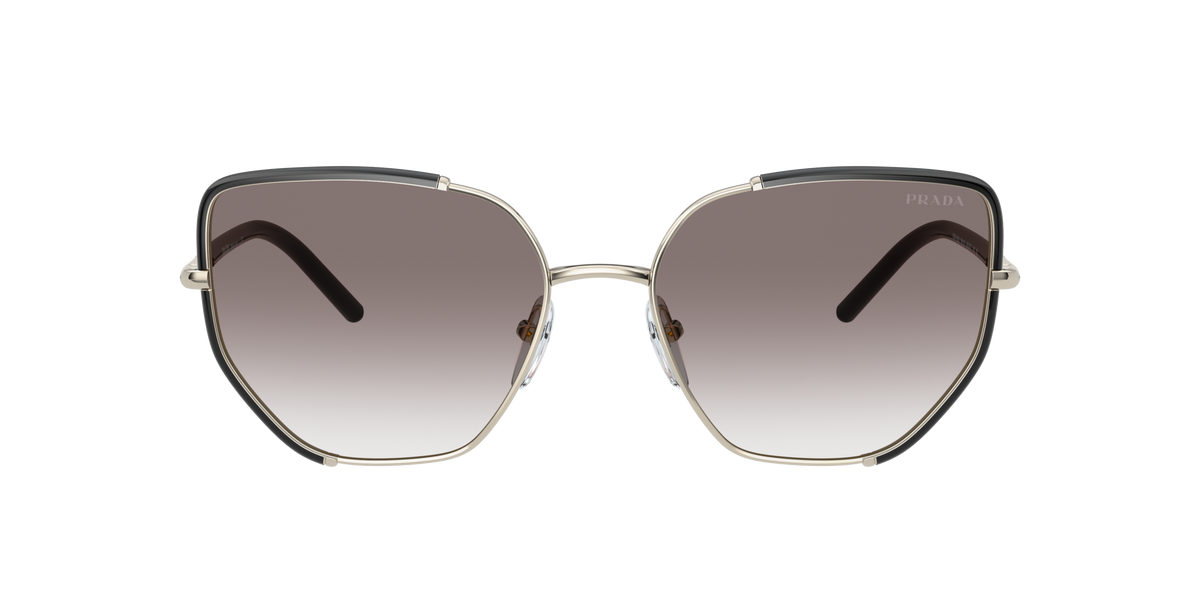 Prada PR 50WS Black/Pale Gold AAV0A7 front view