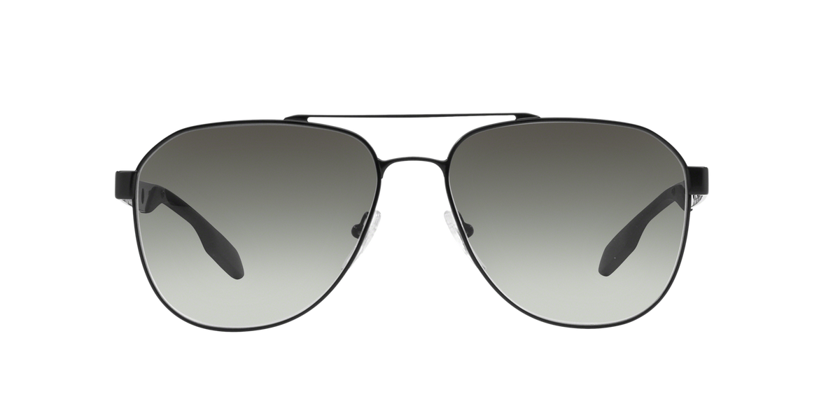 Prada PR 51RS Matte Black 1BO0A7 three-quarter view