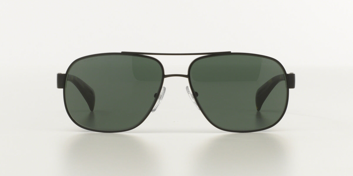 Prada PR 52PS Matte Black 1BO3O1 three-quarter view