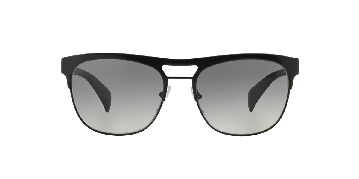 Prada PR 52QS Matte Black/Black 1BO3M1 three-quarter view