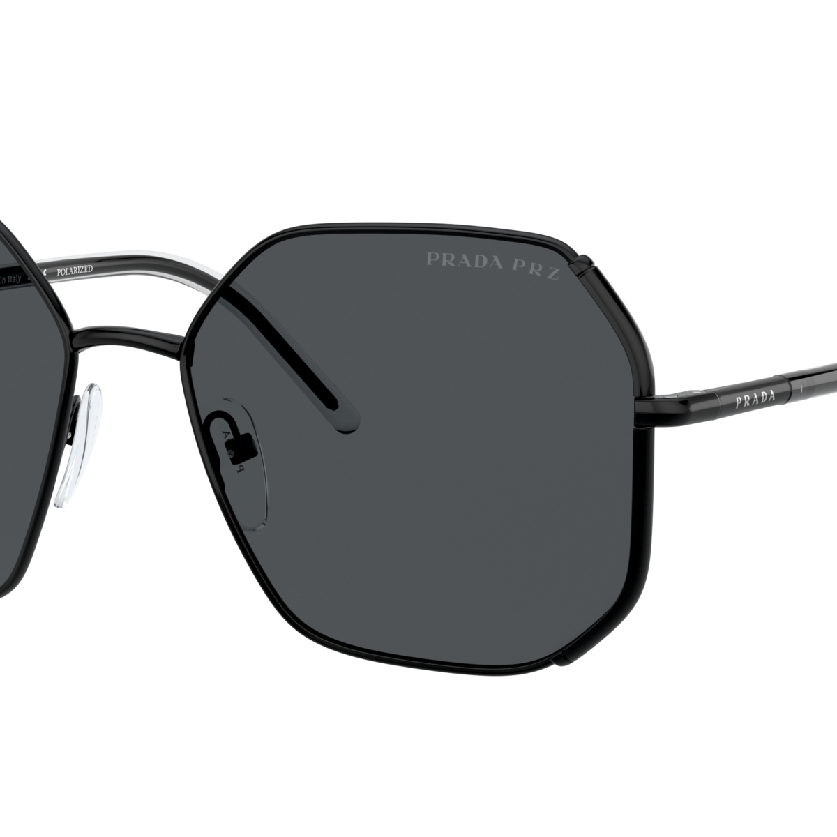 Prada PR 52WS Black 1AB5Z1 three-quarter view