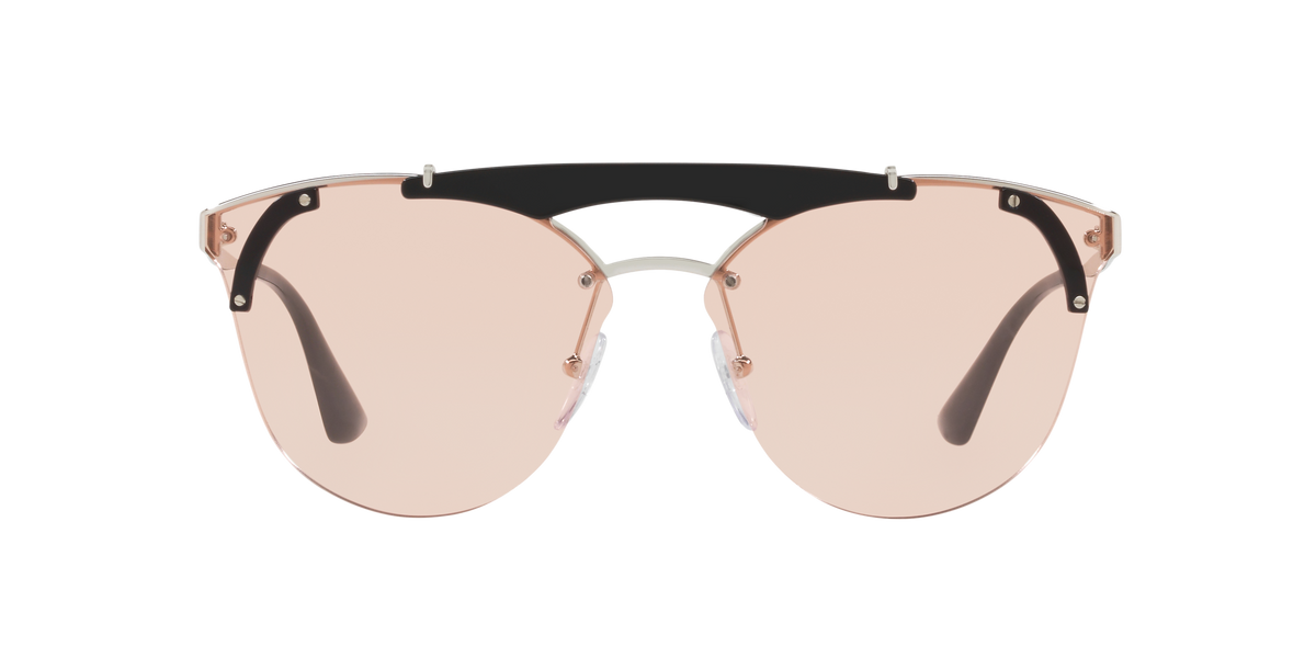 Prada PR 53US Silver/Black 1AB4Q0 three-quarter view