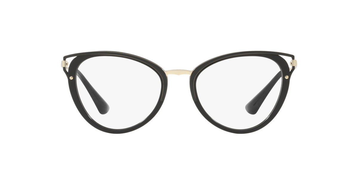 Prada PR 53UV Black 1AB1O1 three-quarter view