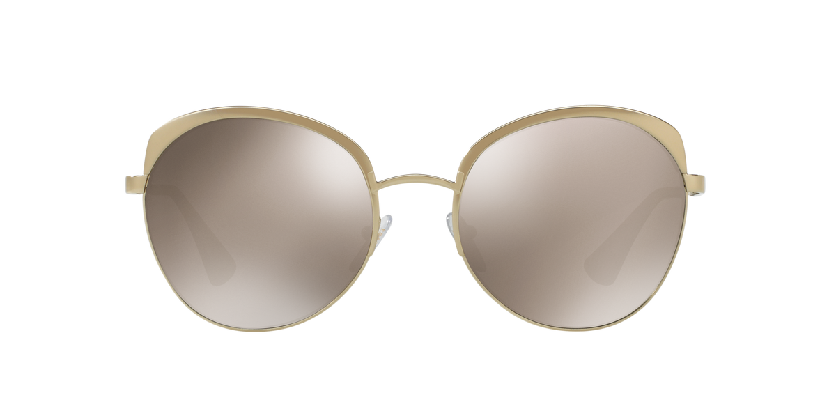 Prada PR 54SS Metallized Pale Gold VAQ1C0 three-quarter view