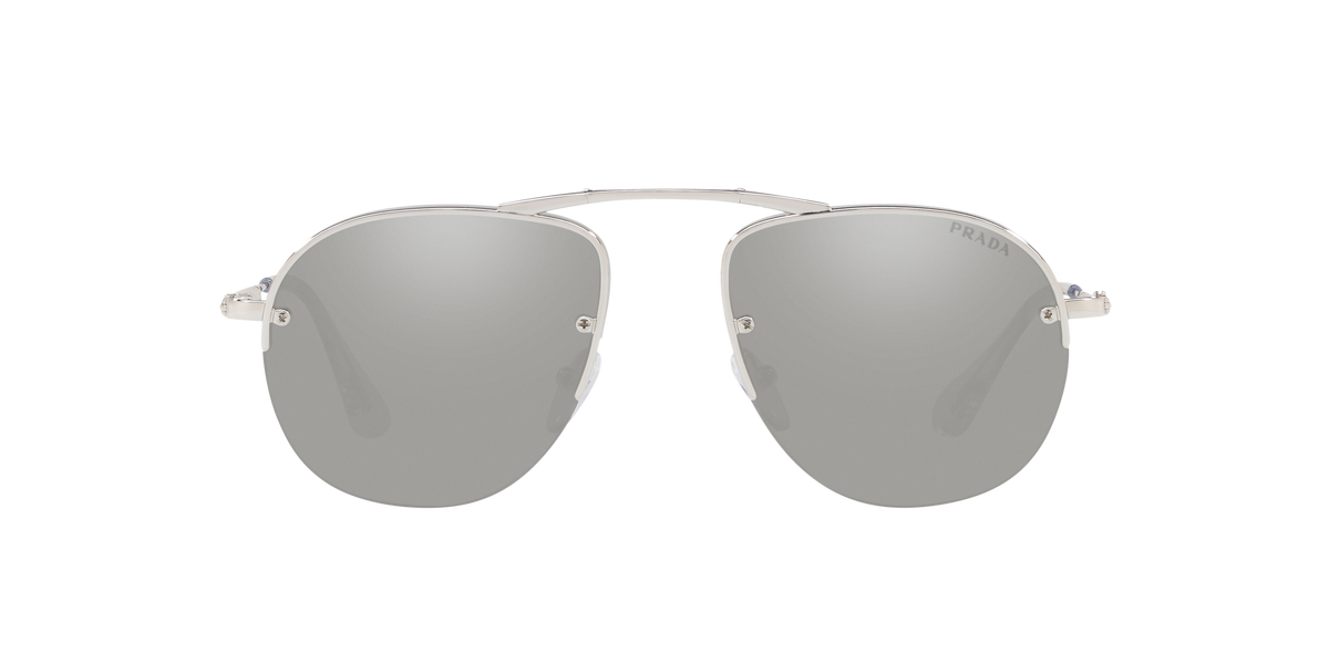 Prada PR 54US Silver 1BC197 three-quarter view