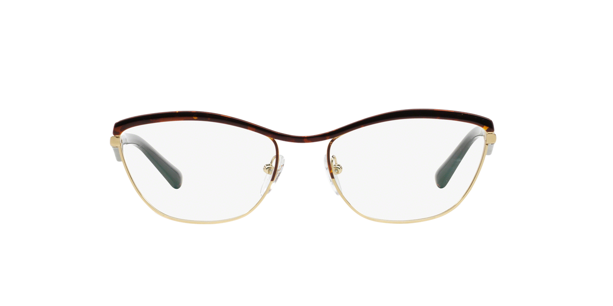 Prada PR 55RV Havana/Pale Gold 2AU1O1 three-quarter view
