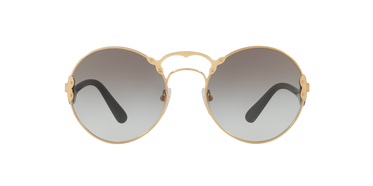 Prada PR 55TS Antique Gold 7OE0A7 three-quarter view