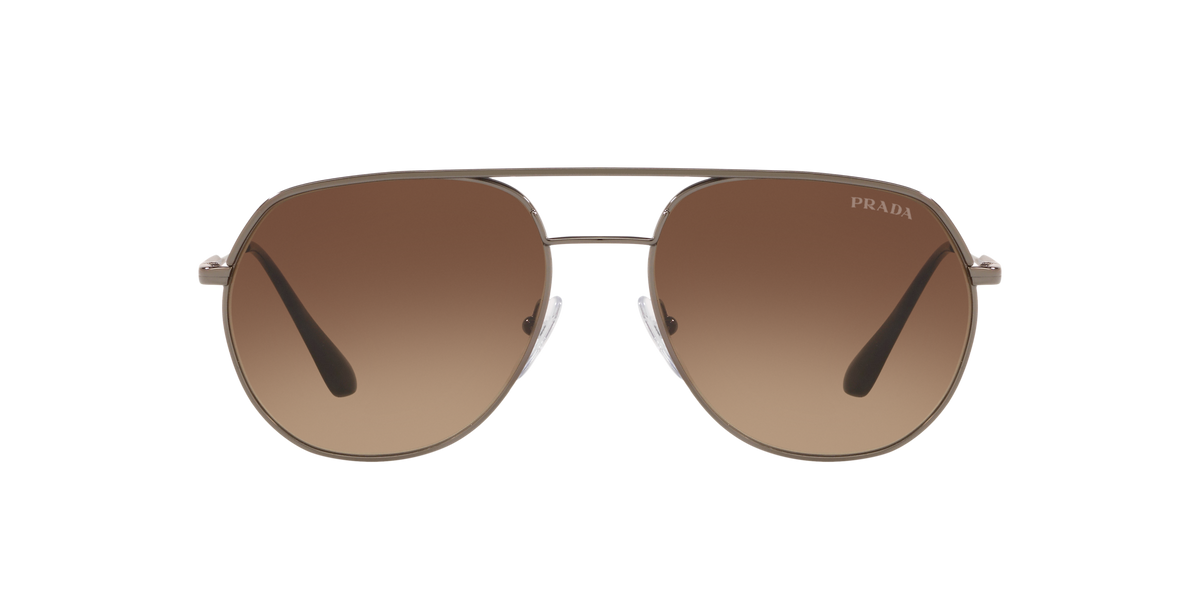 Prada PR 55US Gunmetal 5AV6S1 front view