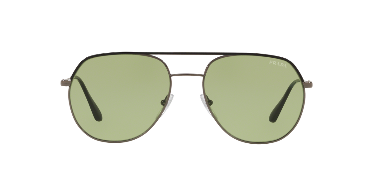 Prada PR 55US Black/Gunmetal M4Y411 front view