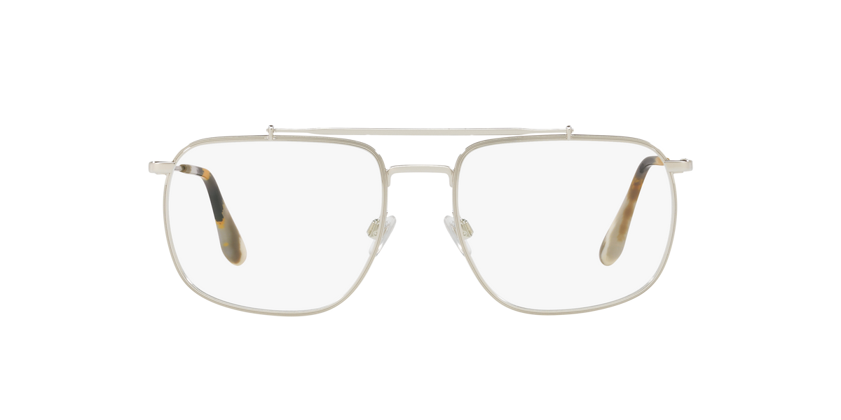 Prada PR 56UV Silver 1BC1O1 three-quarter view
