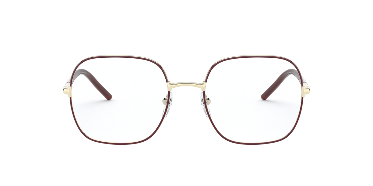 Prada PR 56WV Bordeaux 09B1O1 three-quarter view