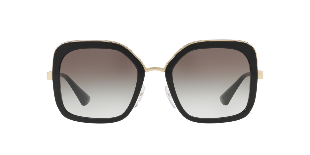 Prada PR 57US Black 1AB0A7 three-quarter view
