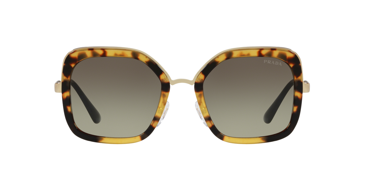 Prada PR 57US Medium Havana 7S05O2 three-quarter view