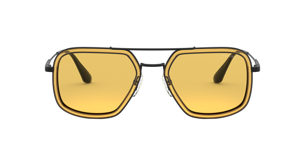 Prada PR 57XS Orange/Gunmetal 03A0B7 front view