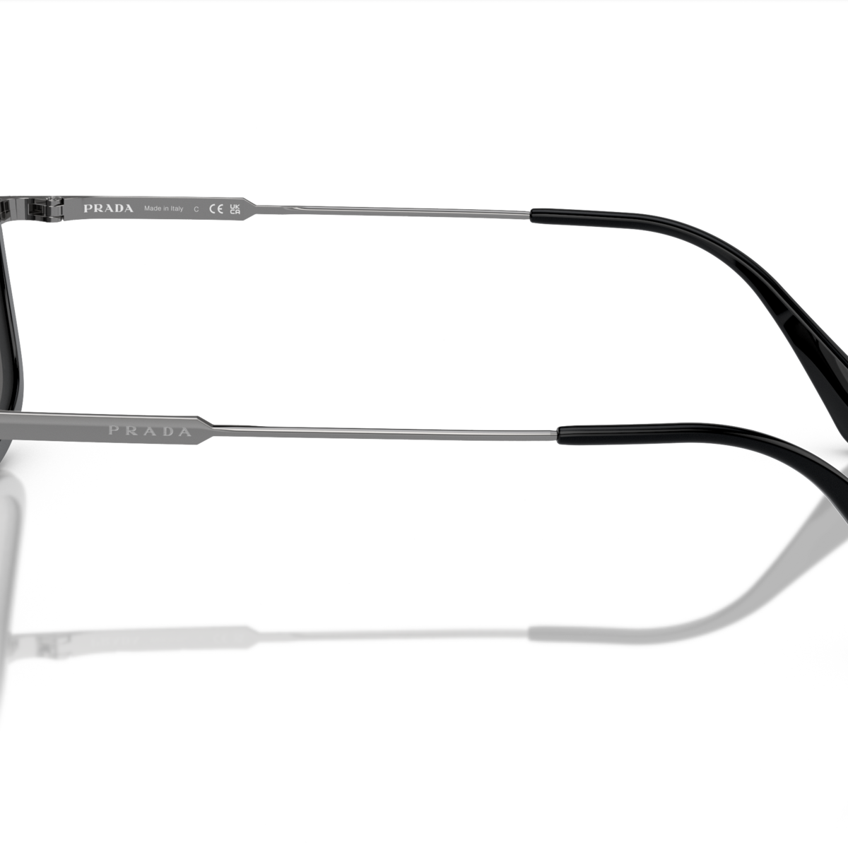 Prada PR 57XS Black M4Y5S0 side view
