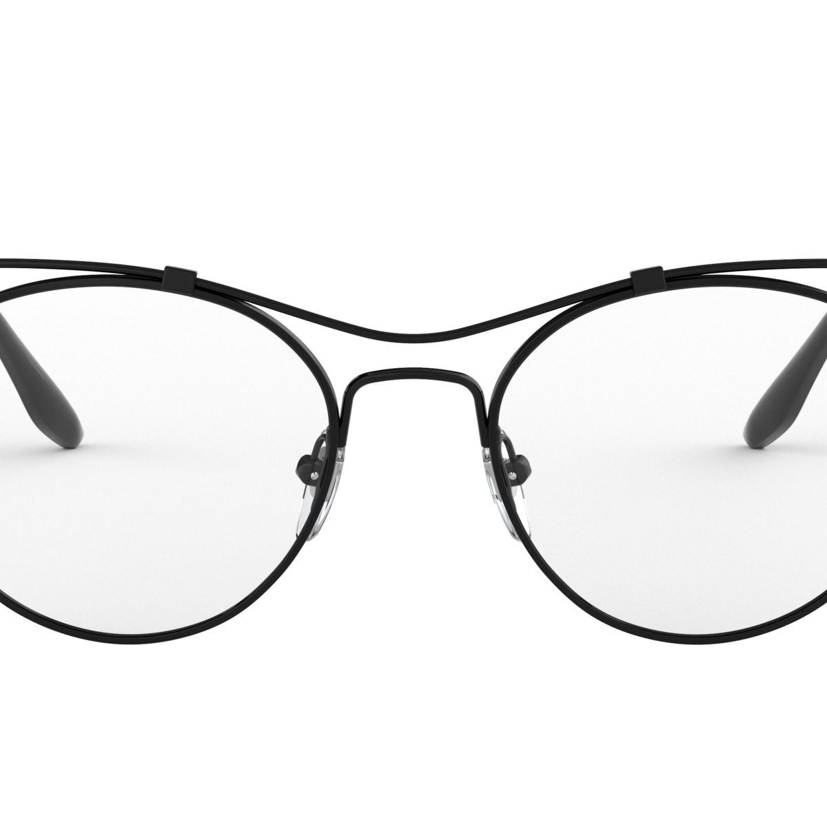 Prada PR 58VV Black/Matte Black 2641O1 three-quarter view