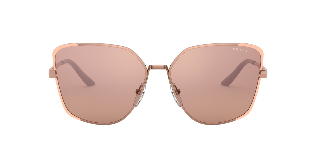 Prada PR 60XS Pink Gold/Matte Pink Gold 08E03C front view