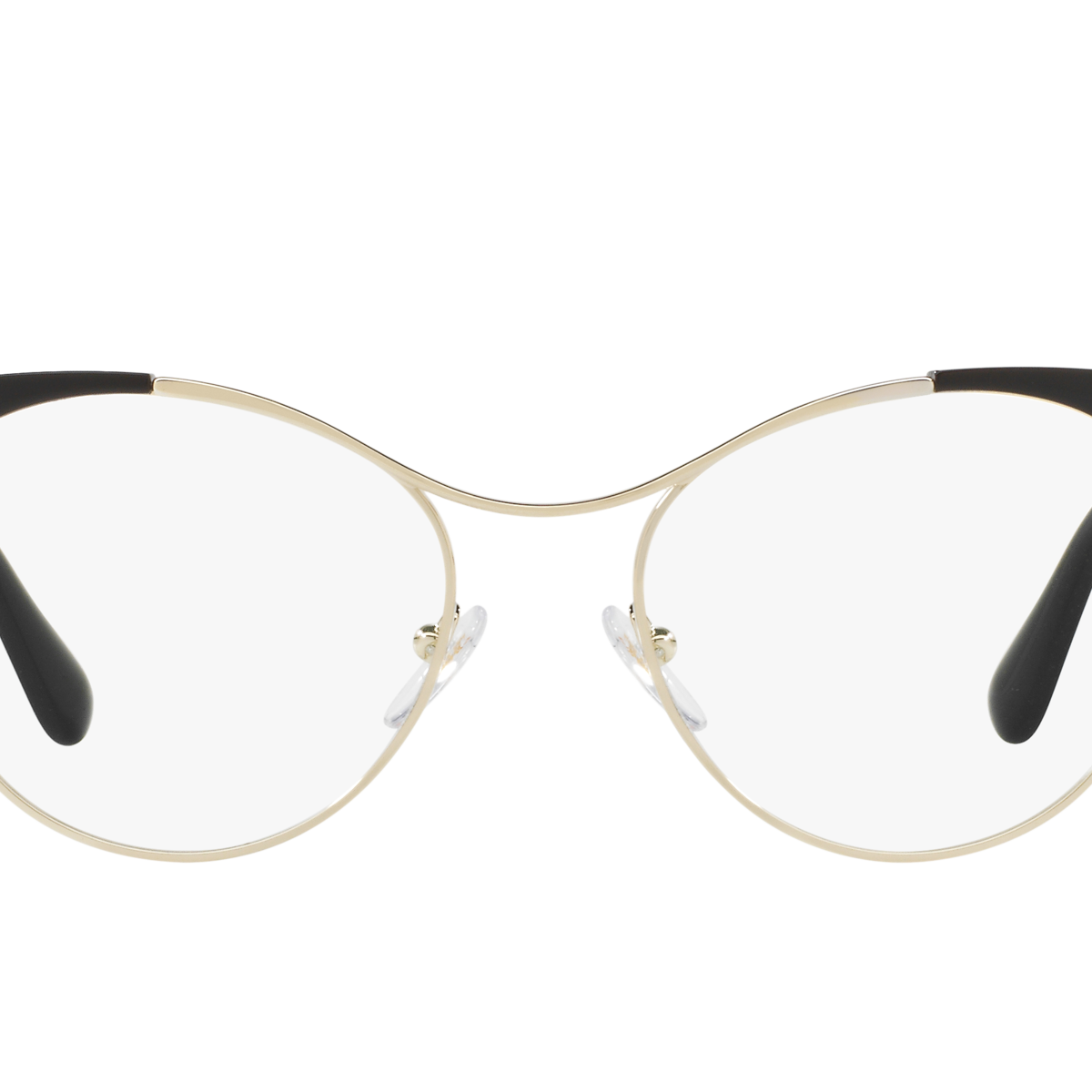 Prada PR 61TV Pale Gold/Black 1AB1O1 three-quarter view