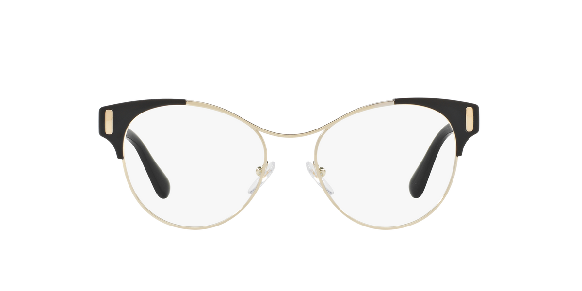 Prada PR 61TV Pale Gold/Black 1AB1O1 three-quarter view