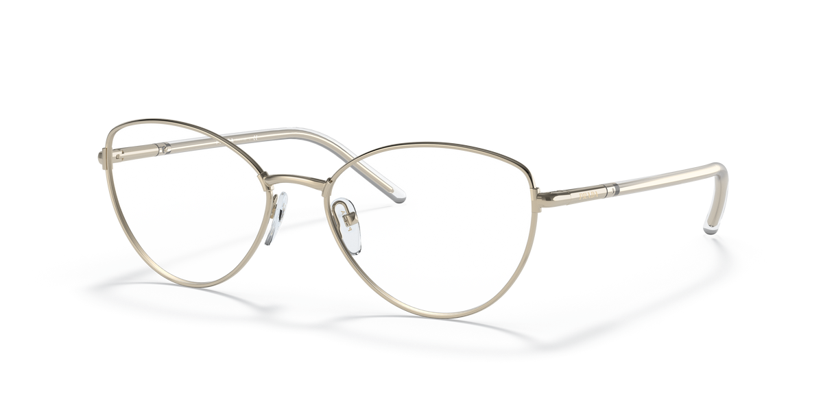 Prada PR 62WV Pale Gold ZVN1O1 three-quarter view