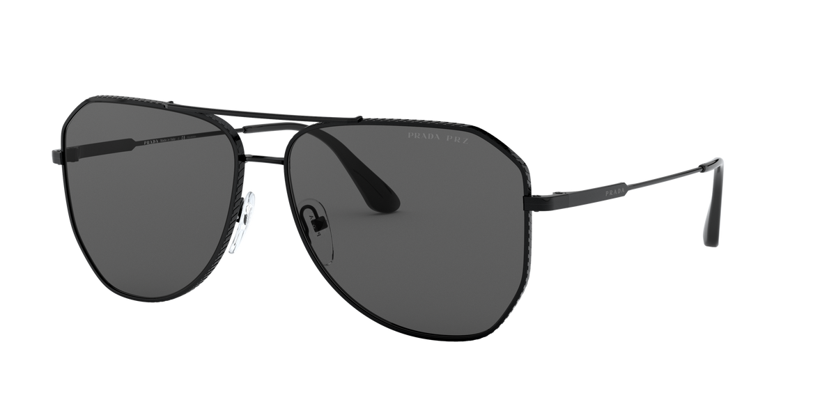 Prada PR 63XS Black 1AB08G three-quarter view
