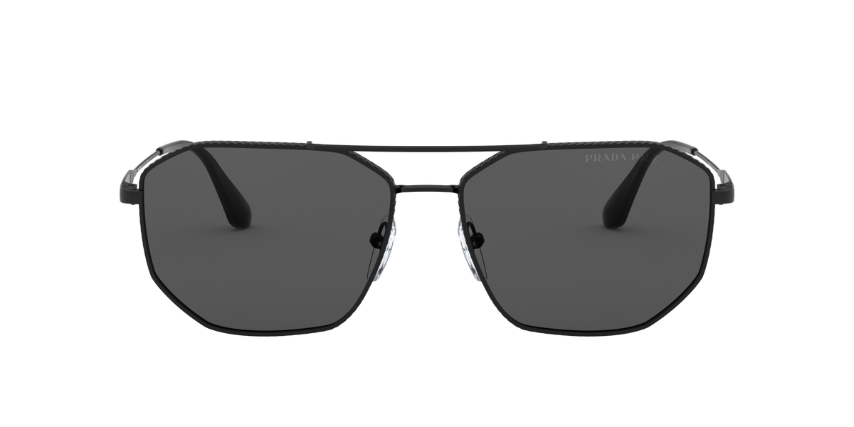 Prada PR 64XS Black 1AB08G three-quarter view