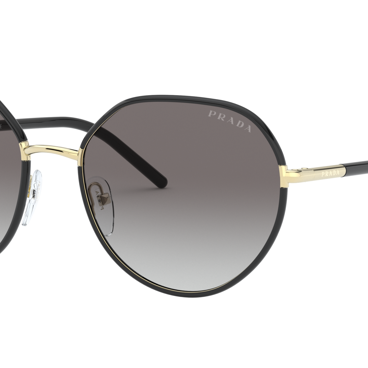 Prada PR 65XS Black AAV0A7 three-quarter view