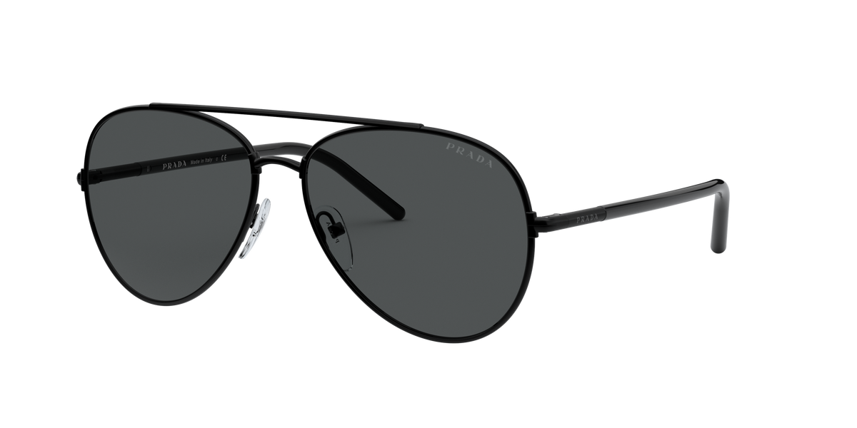 Prada PR 66XS Black 1AB5S0 three-quarter view