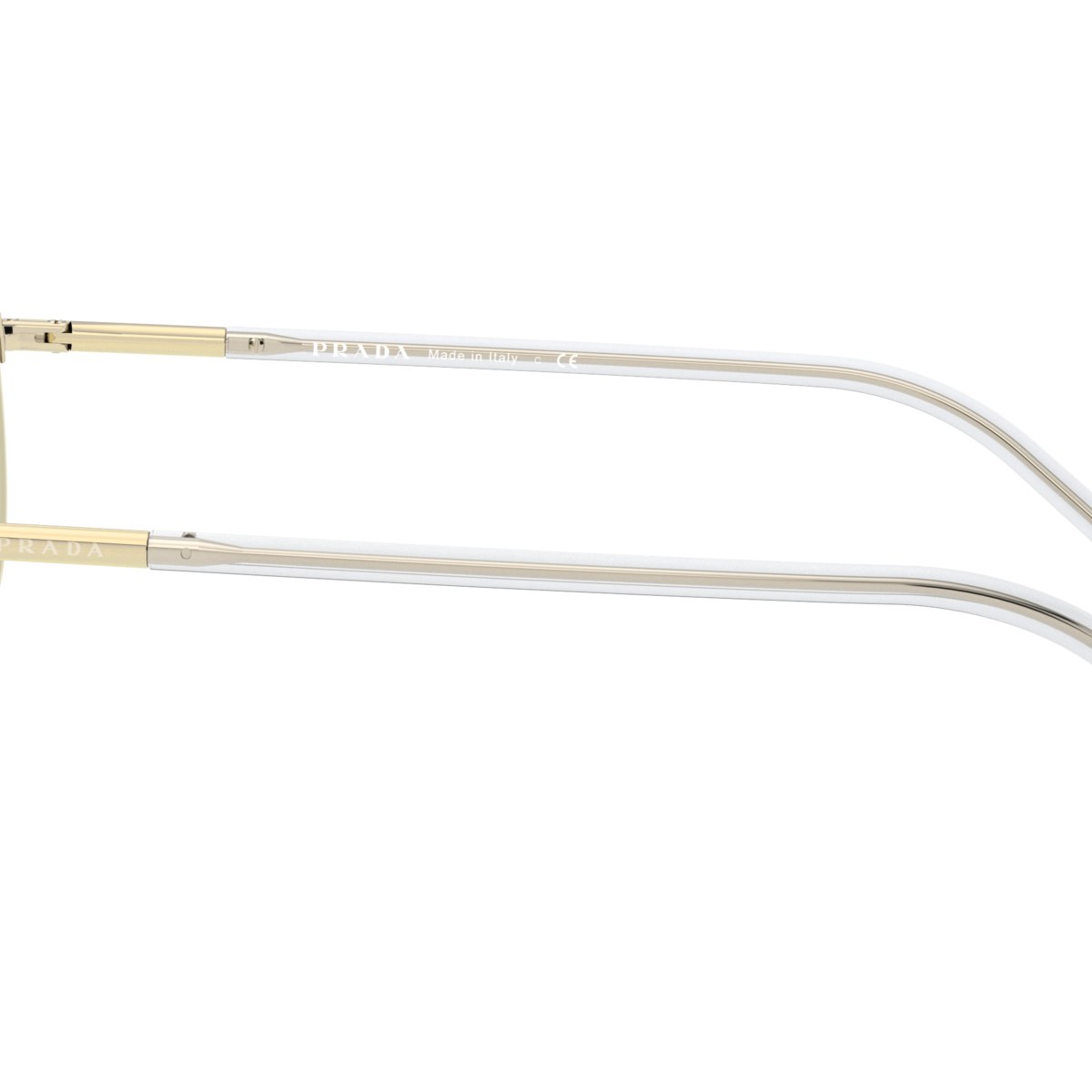 Prada PR 66XS Pale Gold ZVN01F side view