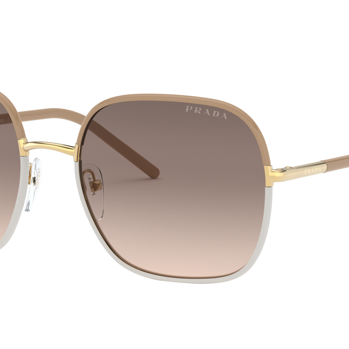 Prada PR 67XS 09G3D0 Beige, three-quarter view