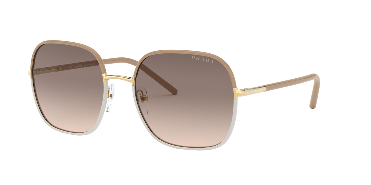 Prada PR 67XS 09G3D0 Beige, three-quarter view