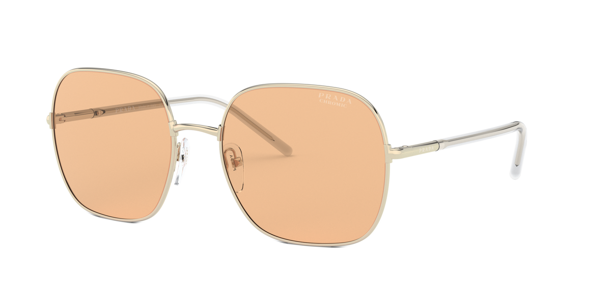 Prada PR 67XS ZVN09D Pale Gold, three-quarter view