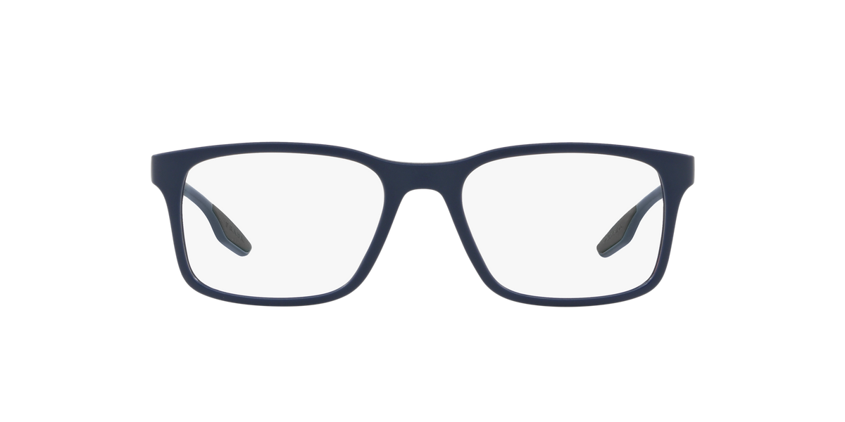 Prada Linea Rossa PS 01LV Matte Blue TWY1O1 three-quarter view