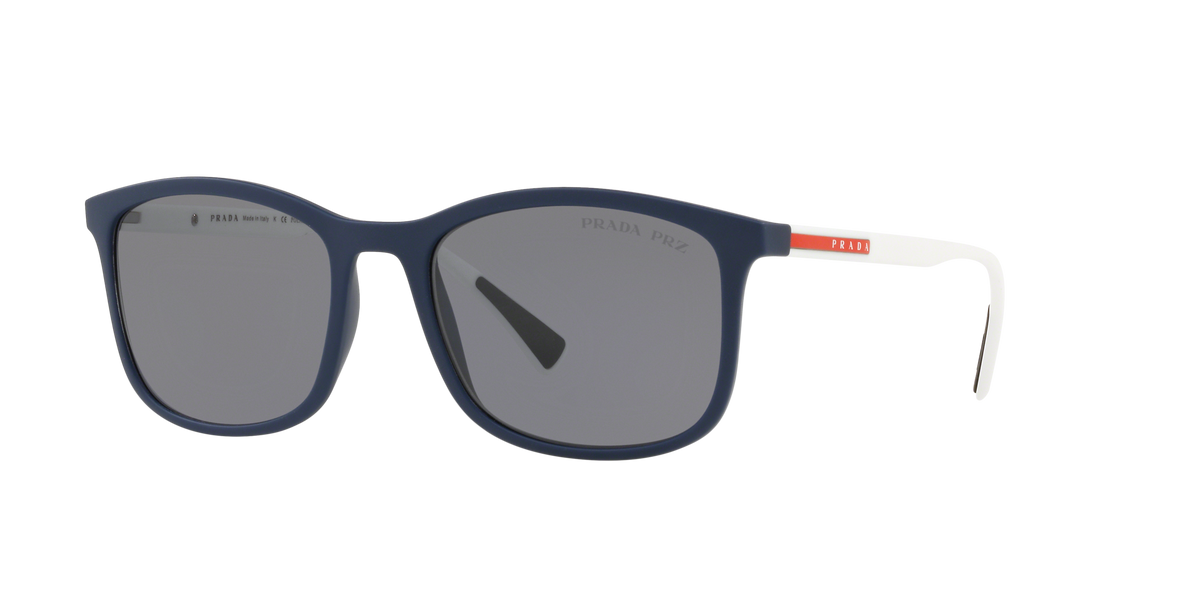 Prada Linea Rossa PS 01TS Blue Rubber 288255 three-quarter view