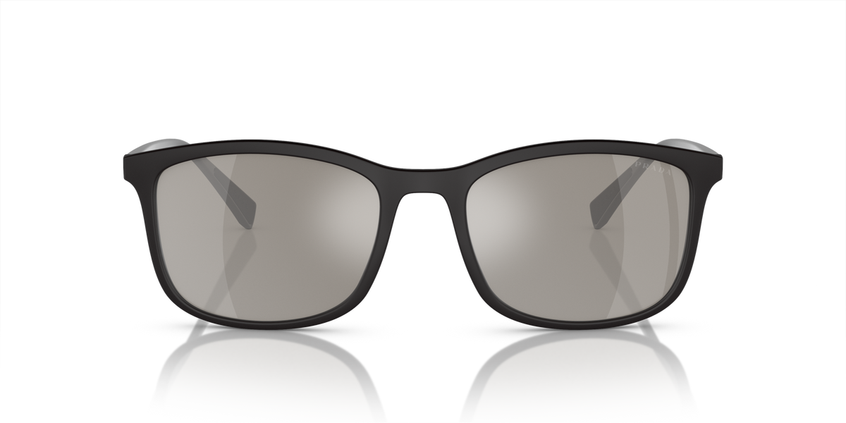 Prada Linea Rossa PS 01TS Black Rubber DG02B0 front view