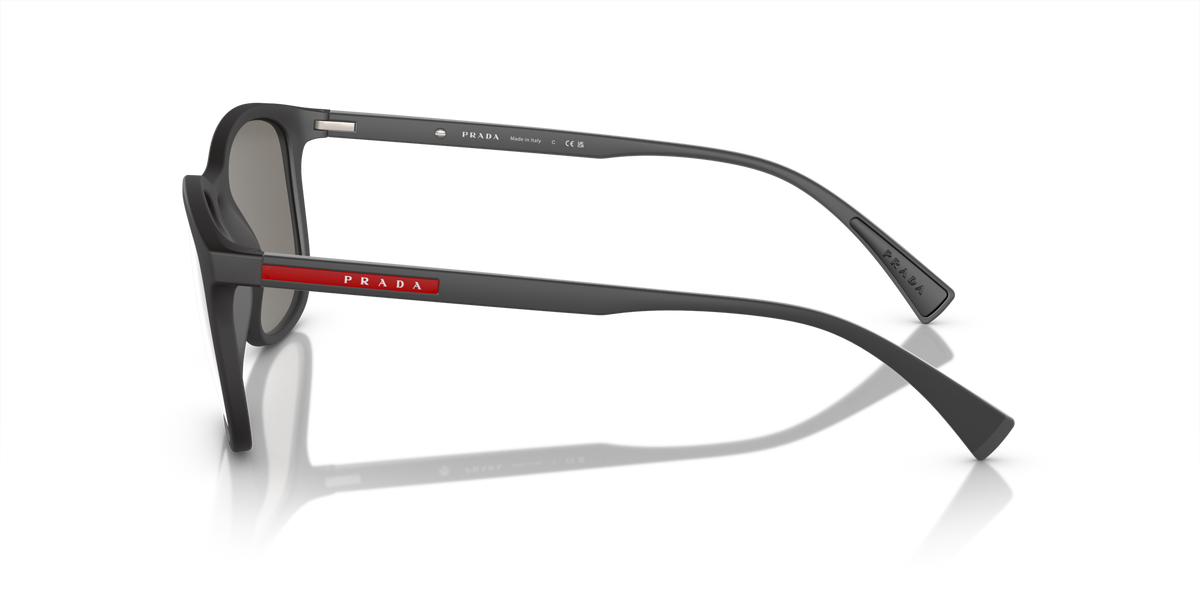 Prada Linea Rossa PS 01TS Black Rubber DG02B0 side view