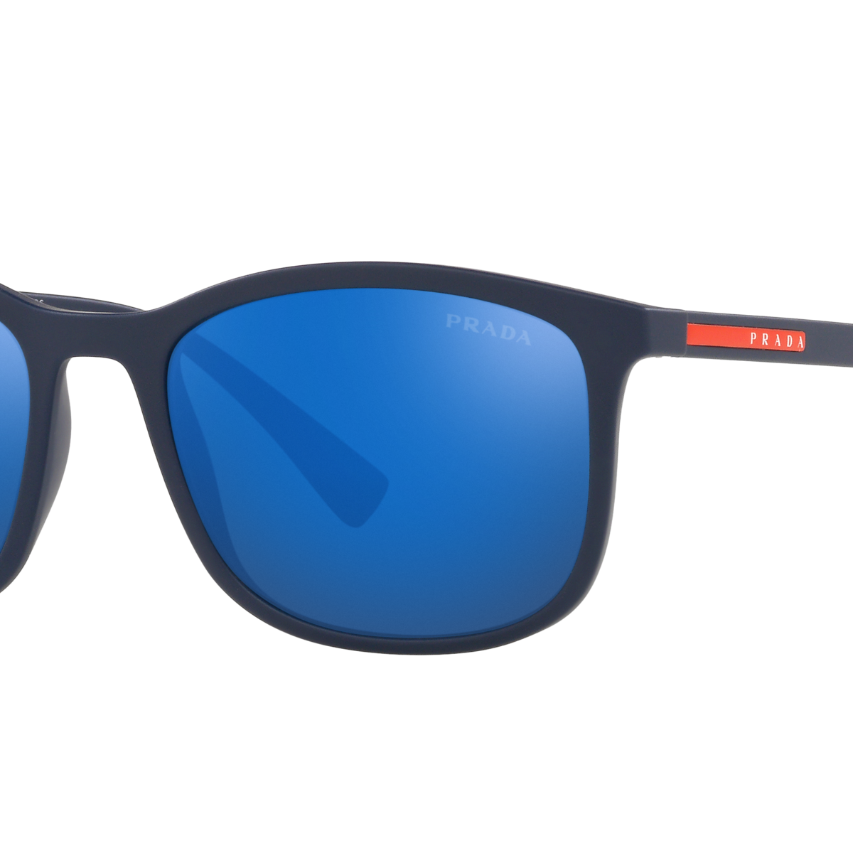 Prada Linea Rossa PS 01TS Blue Rubber TFY08H three-quarter view