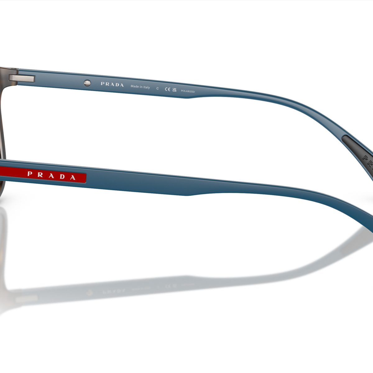 Prada Linea Rossa PS 01TS Havana Rubber U61144 side view