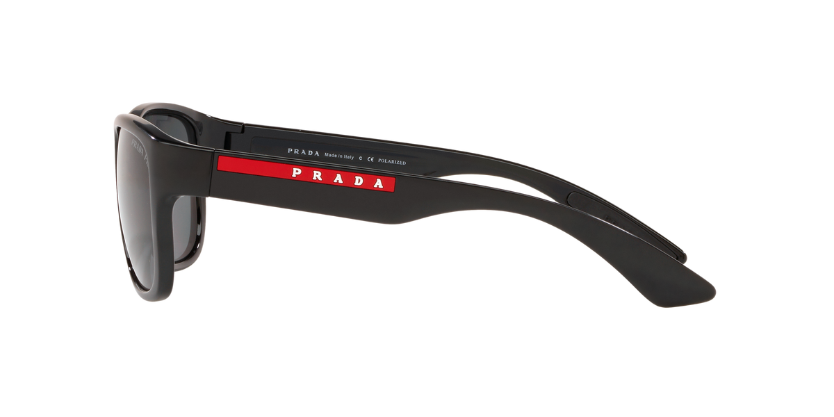 Prada Linea Rossa PS 01US Black 1AB5Z1 side view