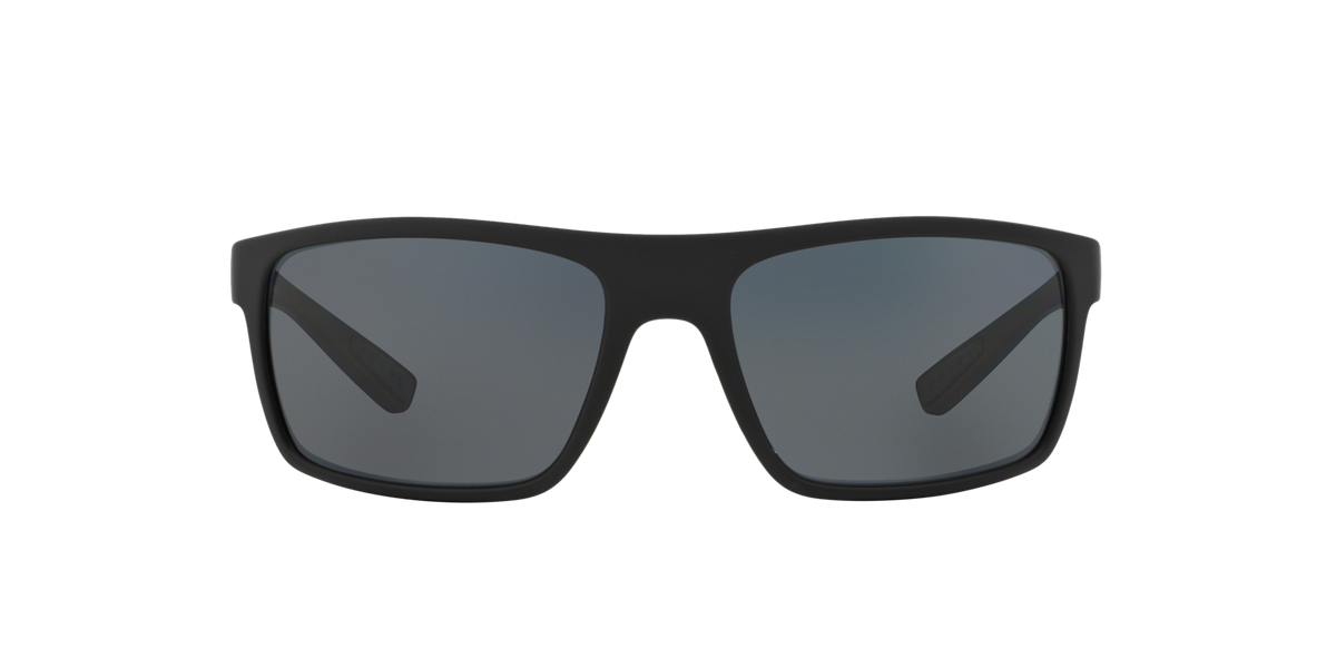 Prada Linea Rossa PS 02QS Black Rubber DG05Z1 three-quarter view