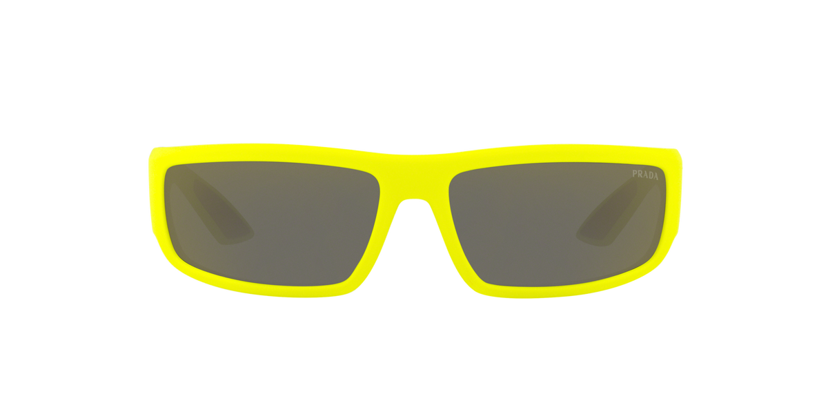 Prada Linea Rossa PS 02US Yellow/Black 3674L0 three-quarter view