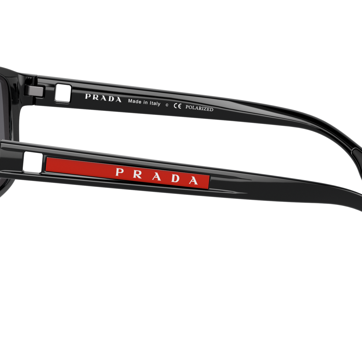 Prada Linea Rossa PS 02XS Black 1AB02G side view
