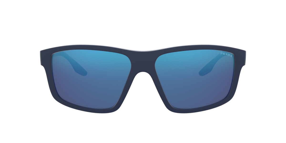 Prada Linea Rossa PS 02XS Blue Rubber TFY08H front view