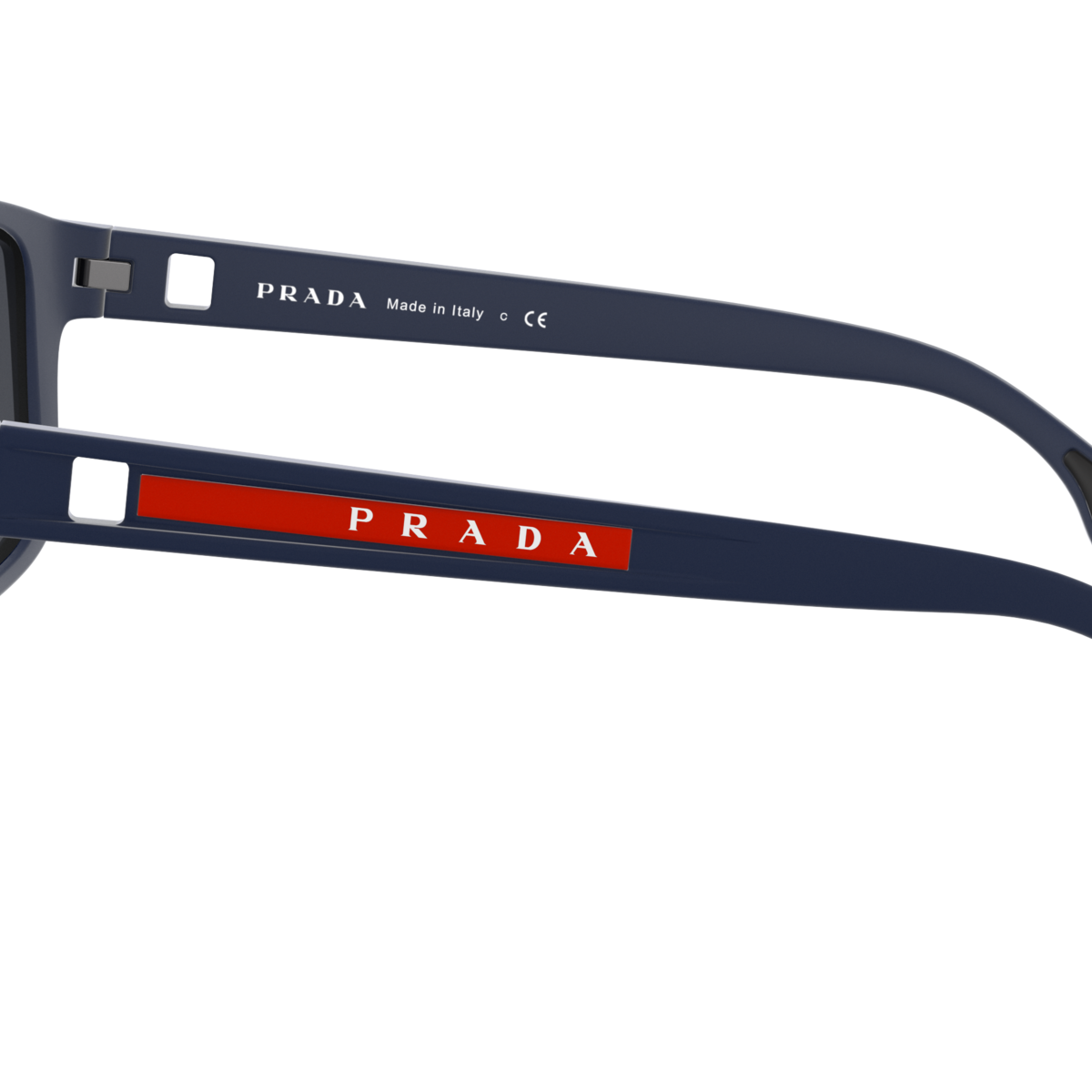 Prada Linea Rossa PS 02XS Blue Rubber TFY08H side view